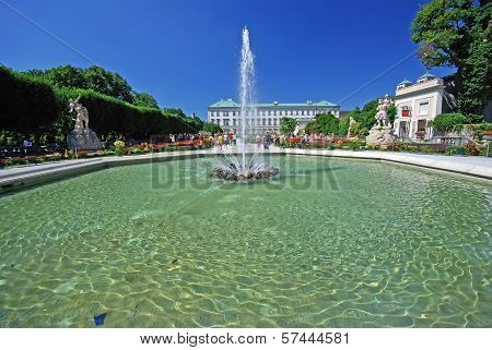 Mirabell Garden In Salzburg