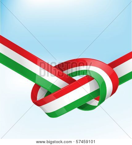 Italian Ribbon  Flag