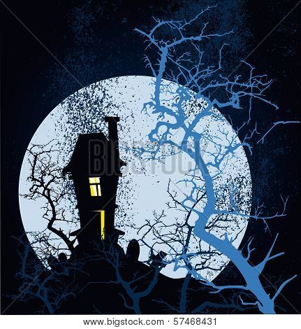 Happy Halloween Grunge Poster