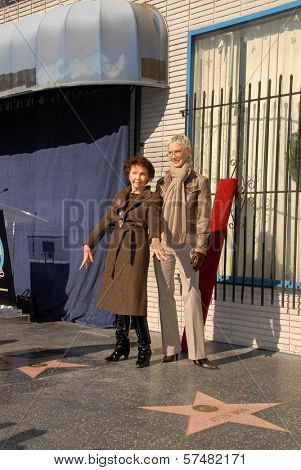 Leslie Caron and Patricia Kelly at the star ceremoney for Leslie Caron into the Hollywood Walk of Fame, Hollywood, CA. 12-08-09