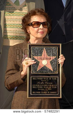 Leslie Caron  at the star ceremoney for Leslie Caron into the Hollywood Walk of Fame, Hollywood, CA. 12-08-09