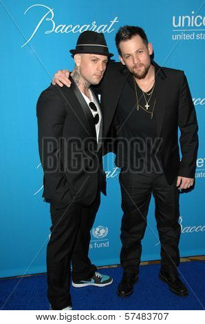 Benji Madden and Joel Madden  at the 2009 UNICEF Ball Honoring Jerry Weintraub, Beverly Wilshire Hotel, Beverly Hills, CA. 12-10-09