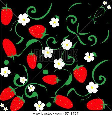 motif de fraises