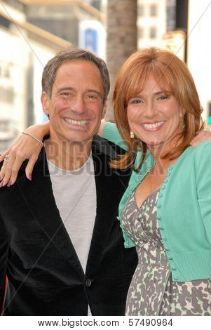 Harvey Levin and Judge Marilyn Milian at the induction ceremony of Judge Joseph A.Wapner into the Hollywood Walk of Fame, Hollywood, CA. 11-12-09