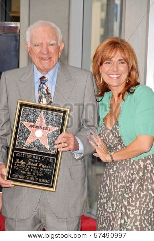 Judge Joseph A. Wapner and Judge Marilyn Milian  at the induction ceremony of Judge Joseph A.Wapner into the Hollywood Walk of Fame, Hollywood, CA. 11-12-09