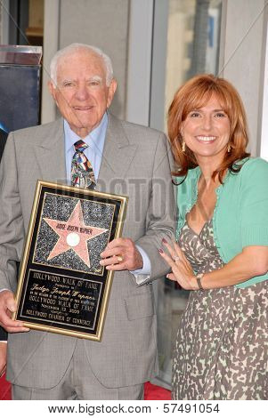 Judge Joseph A. Wapner and Judge Marilyn Milian  at the induction ceremony of Judge Joseph A.Wapner into the Hollywood Walk of Fame, Hollywood, CA. 11-12-09