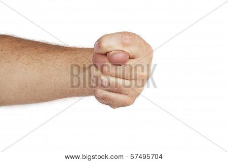 Hand Is Showing A Fig Sign