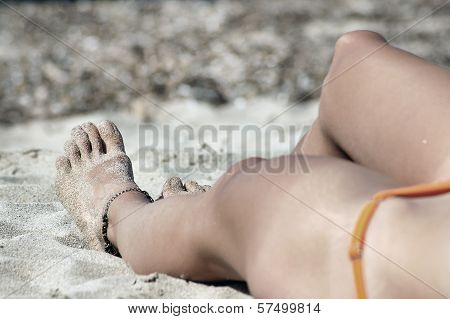 Sexy Foot With Anklet