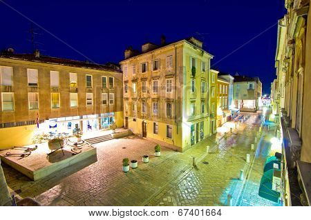 Dalmatian Town Of Zadar Stone Square