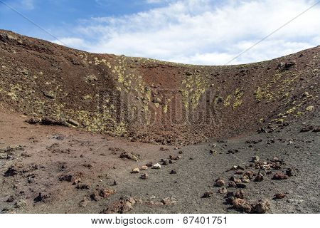 Crateri Silvestri At Sicily, Italy