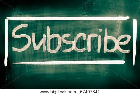 Subscribe Concept