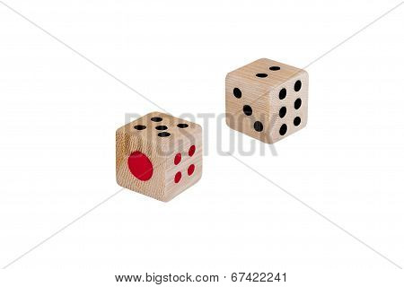 Dice On White Background