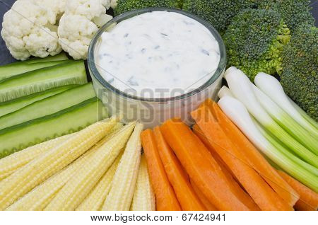 Vegetable Crudites and Dip