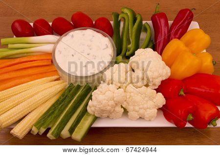 Vegetable Crudites and Dip