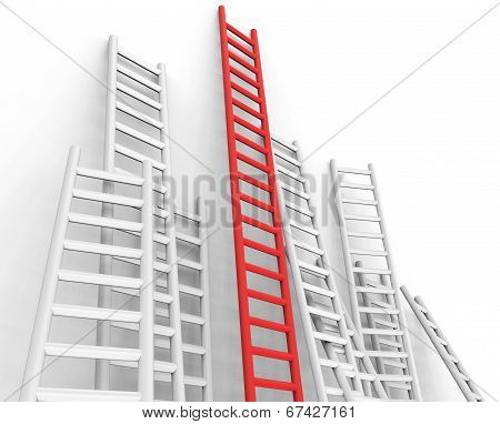 Up Obstacle Represents Jump Hurdle And Advance