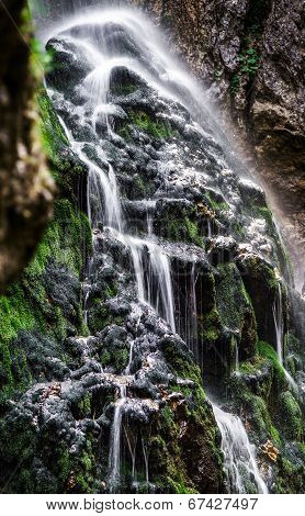 Beautiful Waterfall In Austrian Alps