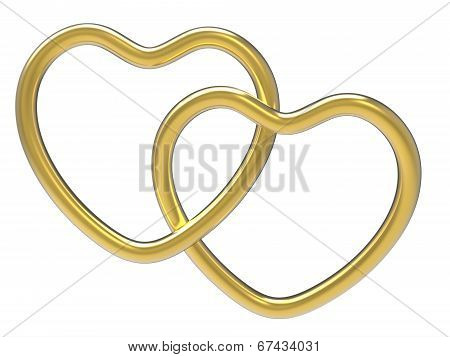 Wedding Rings Indicates Valentine Day And Eternity