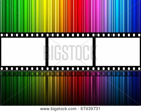 Filmstrip Copyspace Indicates Colour Splash And Color