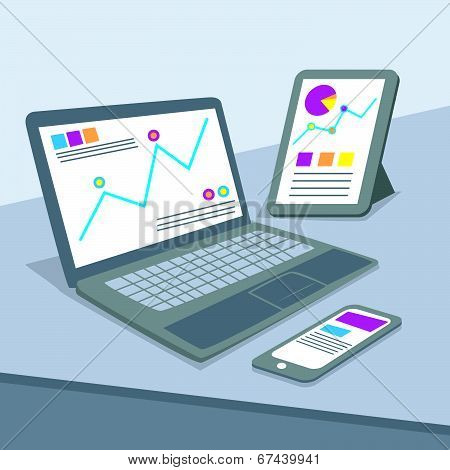Web Analytics Concept Vector Illustration