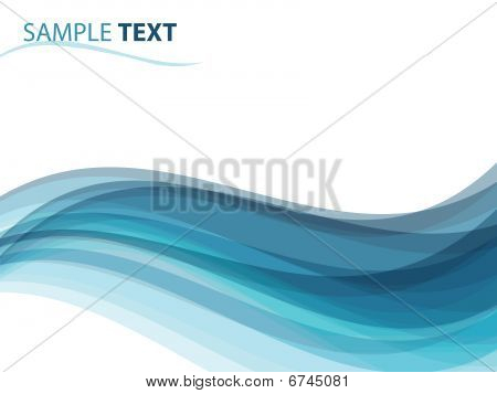 abstract background like ocean waves, vector illustration