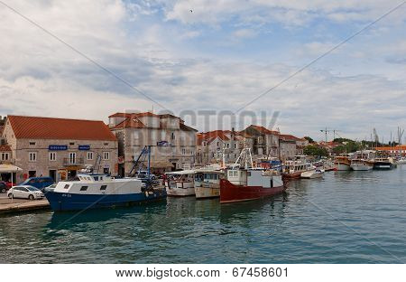 Waterfront Of Ciovo Island, Trogir, Croatia