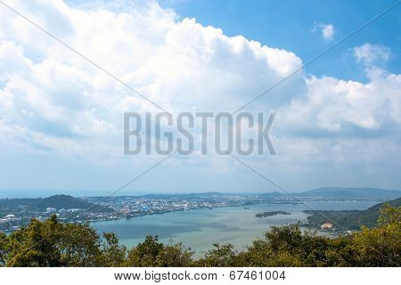 View Of Songkhla City On The Top Of Dang Mountain