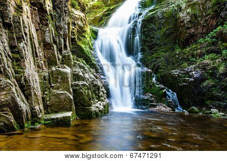 Poland. The Karkonosze National Park (biosphere Reserve) - Kamienczyk Waterfall