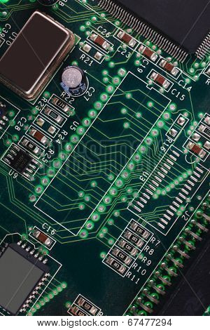 back view of computer plate as background