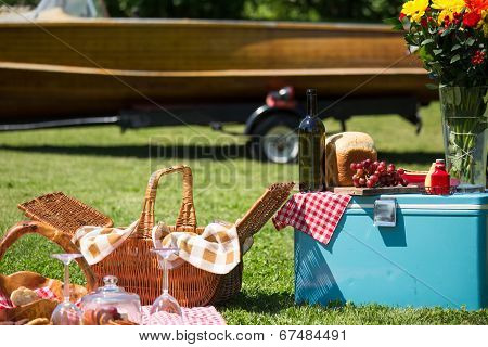 Vintage Picnic At The Lakehouse