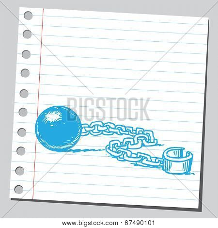 Shackle and prison chain