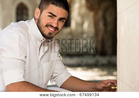 Portrait Of Young Arab Saudi Emirates Man