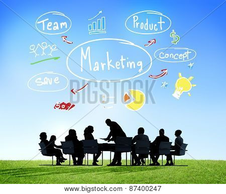 Marketing Strategy Team Business Commercial Advertising Concept