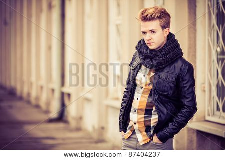 Handsome Fashionable Man Outdoor