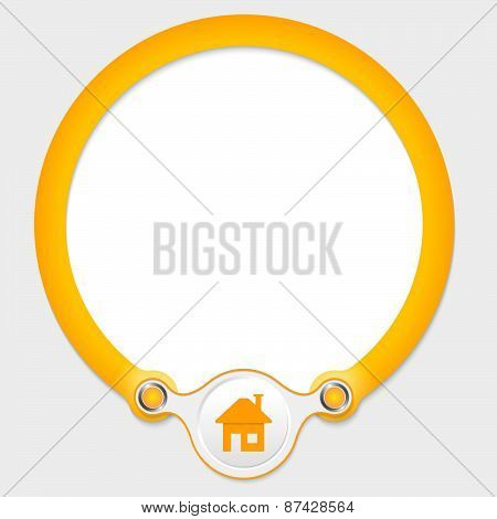 Yellow Circular Frame