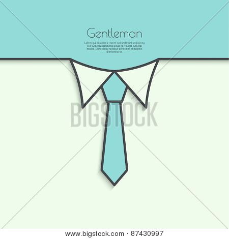 Abstract background with men ties