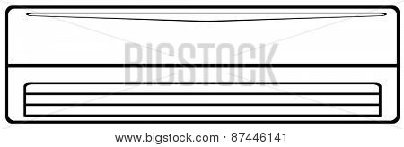 Close up plain air conditioner