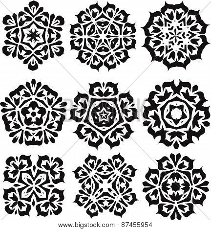Calligraphic decorative elements