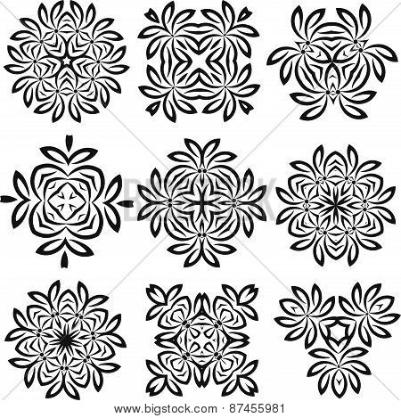 Calligraphic decorative elements
