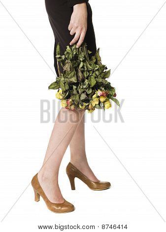 Frau mit Blumen