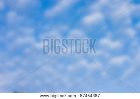 deliberately blurred cloud formations as an abstract background