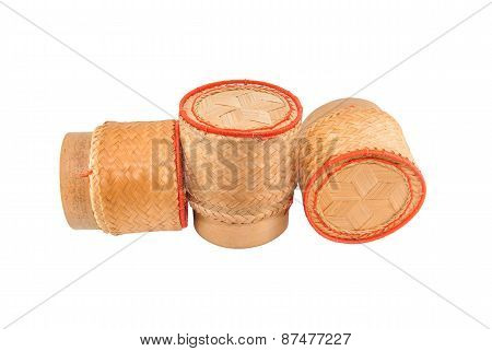 thai laos bamboo sticky rice container