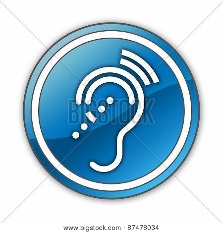 Icon, Button, Pictogram Hearing Impairrment