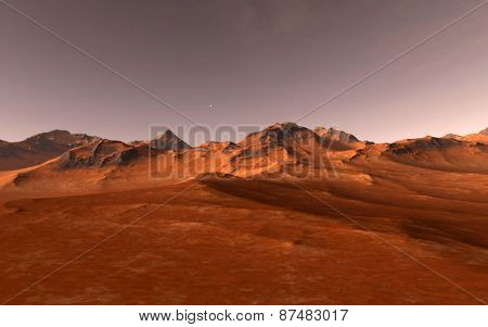 Mars Scientific illustration