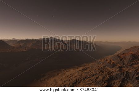 Mars Scientific illustration