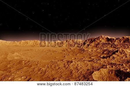 Mars Scientific illustration