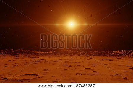 Mars Scientific illustration