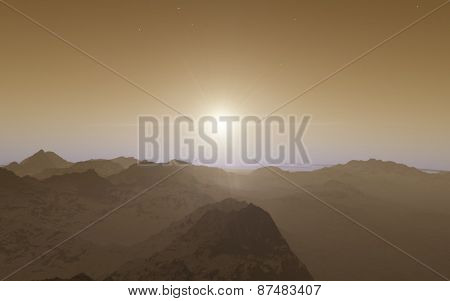 Mars Scientific illustration
