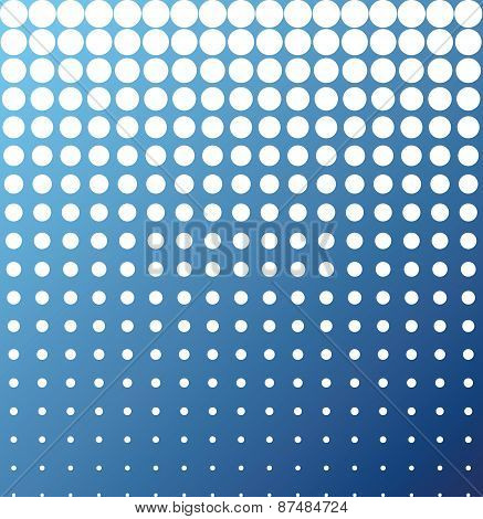 Abstract Background White Blue Halftone Vector