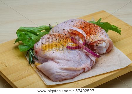 Raw Chicken Thights