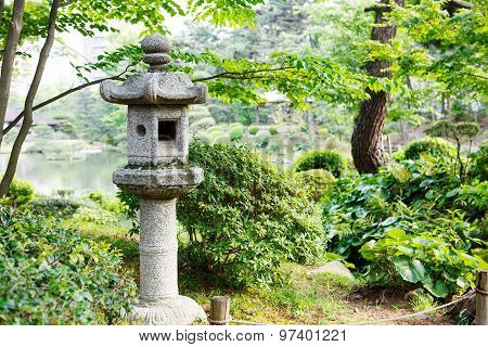 Japanese Style Garden In Hiroshima, Japan